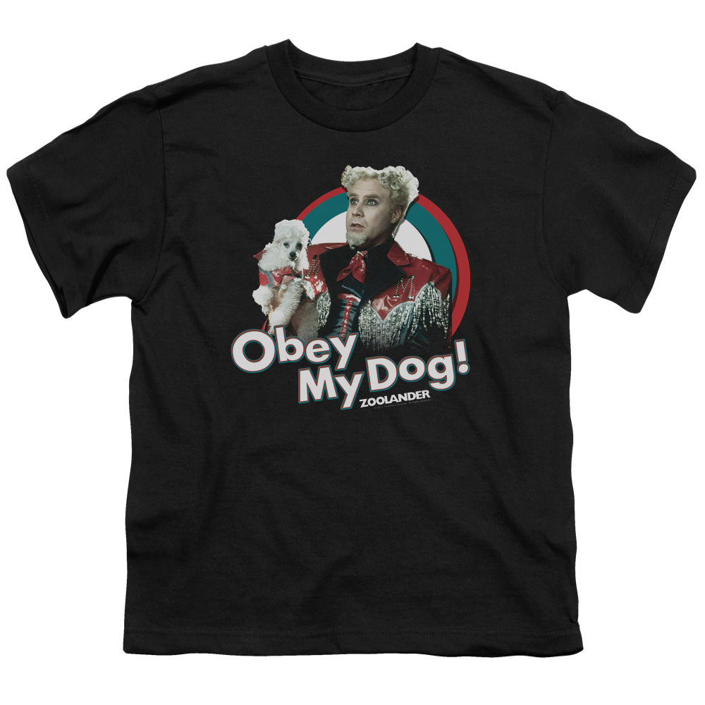 ZOOLANDER/OBEY MY DOG - S/S YOUTH 18/1 - BLACK