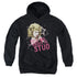 GREASE/TELL ME ABOUT IT STUD - YOUTH PULLOVER HOODIE - BLACK
