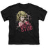 GREASE/TELL ME ABOUT IT STUD - S/S YOUTH 18/1 - BLACK