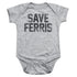 FERRIS BUELLER/SAVE FERRIS - INFANT SNAPSUIT - ATHLETIC HEATHER