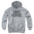FERRIS BUELLER/SAVE FERRIS - YOUTH PULLOVER HOODIE - ATHLETIC HEATHER