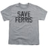 FERRIS BUELLER/SAVE FERRIS - S/S YOUTH 18/1 - ATHLETIC HEATHER