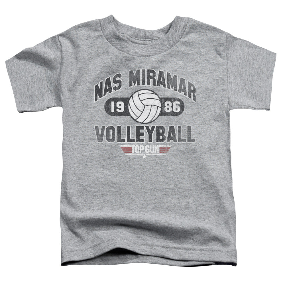 TOP GUN/NAS MIRAMAR VOLLEYBALL - S/S TODDLER TEE - ATHLETIC HEATHER