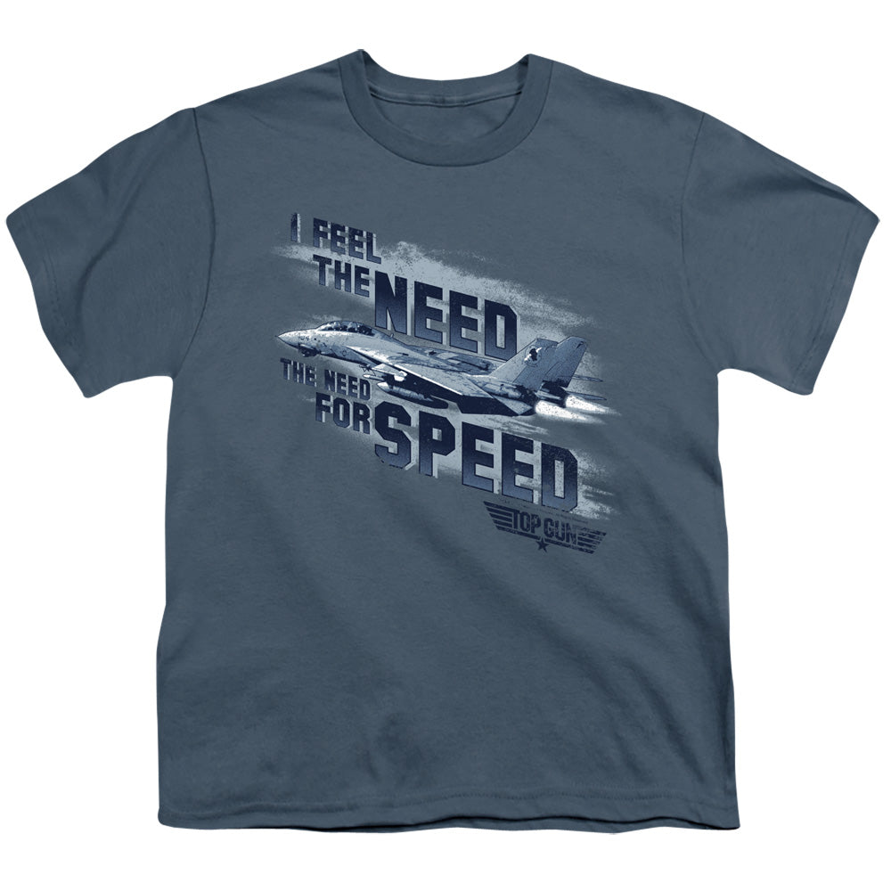 TOP GUN/NEED FOR SPEED - S/S YOUTH 18/1 - SLATE