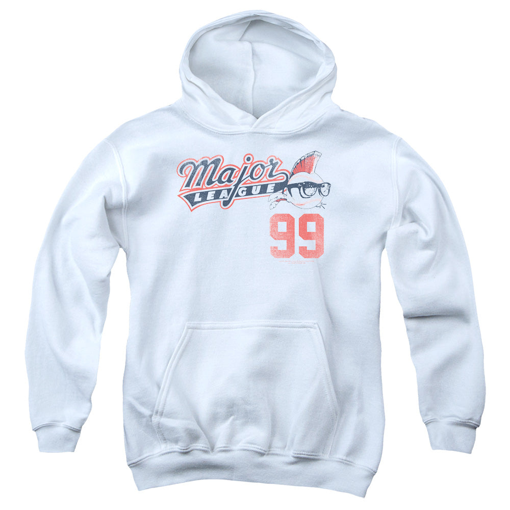 MAJOR LEAGUE/99 - YOUTH PULLOVER HOODIE - WHITE
