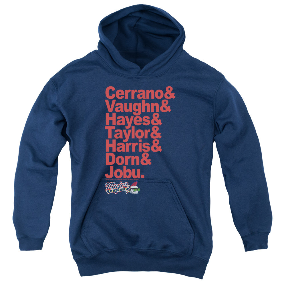 MAJOR LEAGUE/TEAM ROSTER - YOUTH PULLOVER HOODIE - NAVY