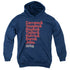 MAJOR LEAGUE/TEAM ROSTER - YOUTH PULLOVER HOODIE - NAVY