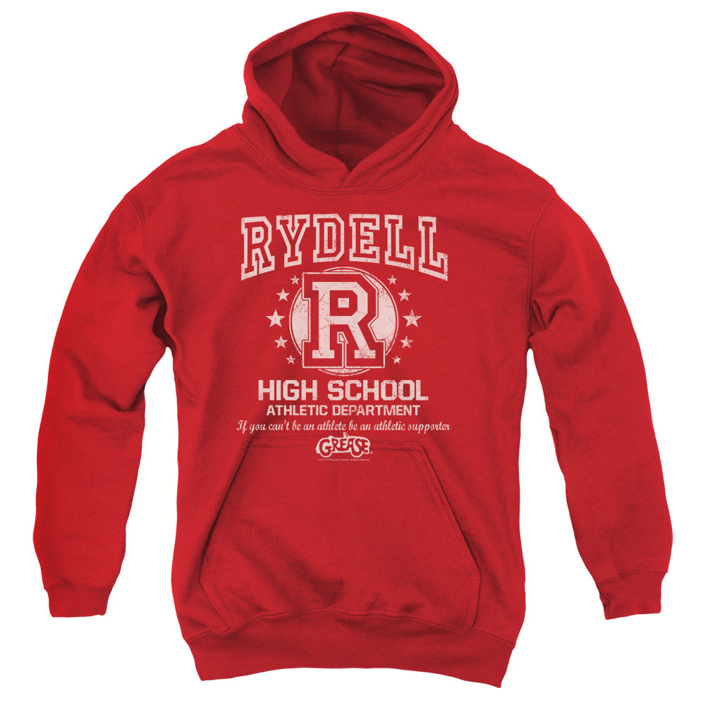 GREASE/RYDELL HIGH - YOUTH PULLOVER HOODIE - RED
