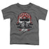 TOP GUN/GOOSE HELMET - S/S TODDLER TEE - CHARCOAL