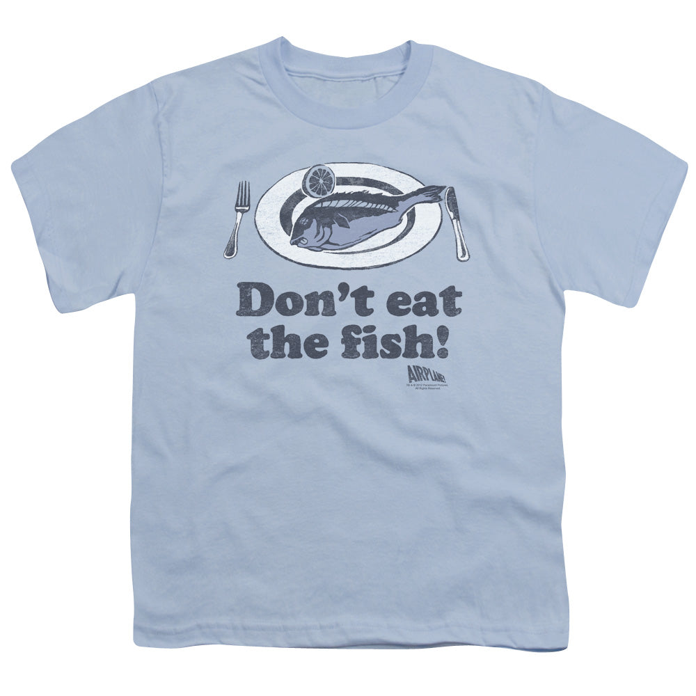 AIRPLANE/DONT EAT THE FISH - S/S YOUTH 18/1 - LIGHT BLUE