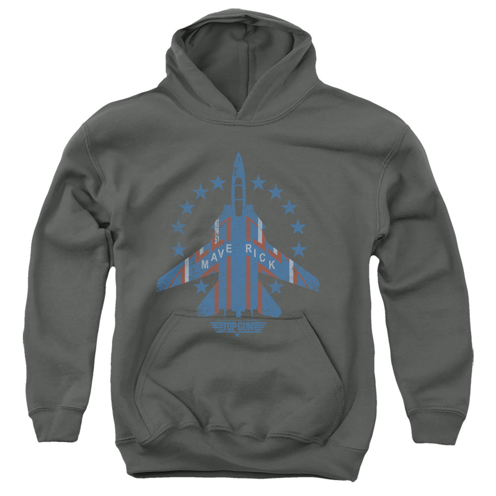 TOP GUN/MAVERICK - YOUTH PULLOVER HOODIE - CHARCOAL