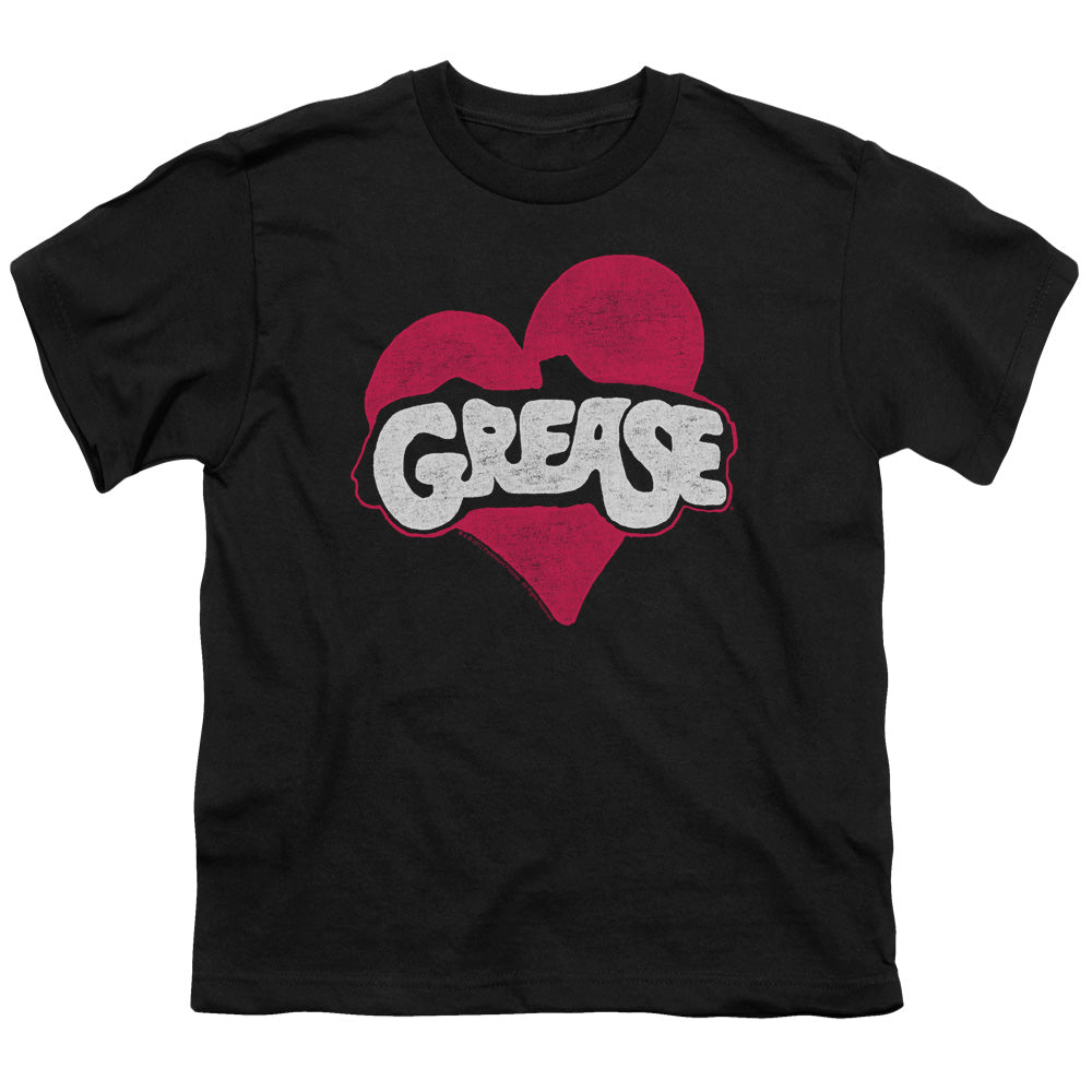 GREASE/HEART - S/S YOUTH 18/1 - BLACK