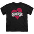 GREASE/HEART - S/S YOUTH 18/1 - BLACK