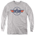 TOP GUN/STAR LOGO - YOUTH LONG SLEEVE TEE - ATHLETIC HEATHER