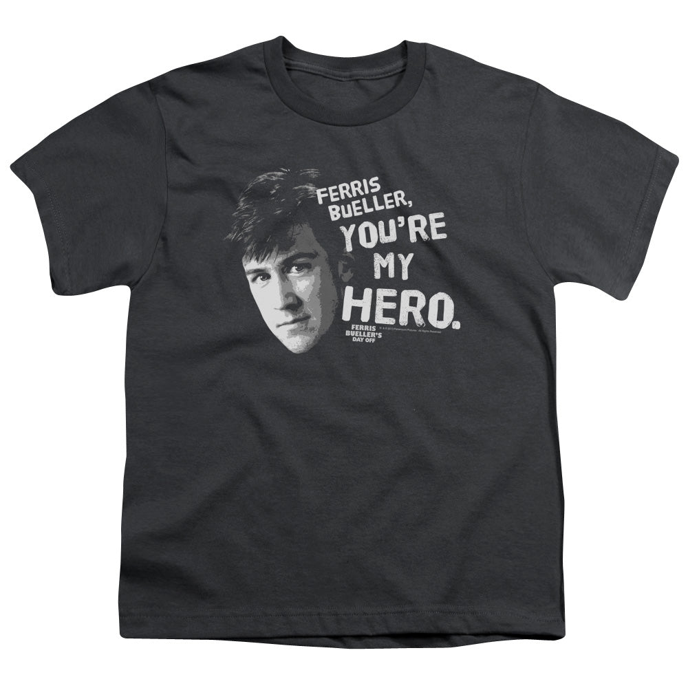 FERRIS BUELLER/MY HERO - S/S YOUTH 18/1 - CHARCOAL