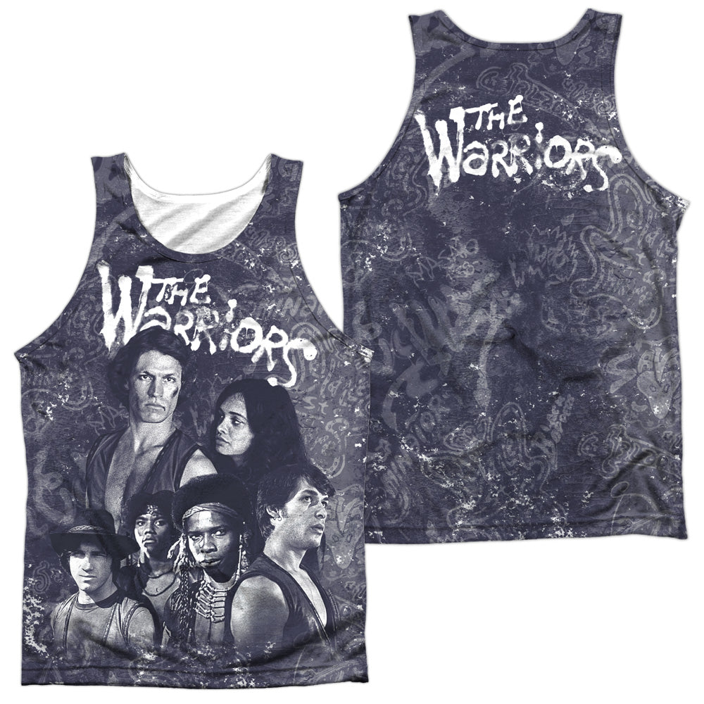 WARRIORS/MOODY STREETS (FRONT/BACK PRINT) - ADULT POLY TANK TOP - MULTI