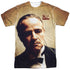 THE GODFATHER/VITO CORLEONE (FRONT/BACK PRINT) - S/S ADULT POLY CREW - MULTI