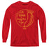 FERRIS BUELLER/ABE FROMAN - YOUTH LONG SLEEVE TEE - RED