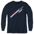 TOP GUN/STRIPES - YOUTH LONG SLEEVE TEE - NAVY