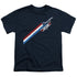 TOP GUN/STRIPES - S/S YOUTH 18/1 - NAVY