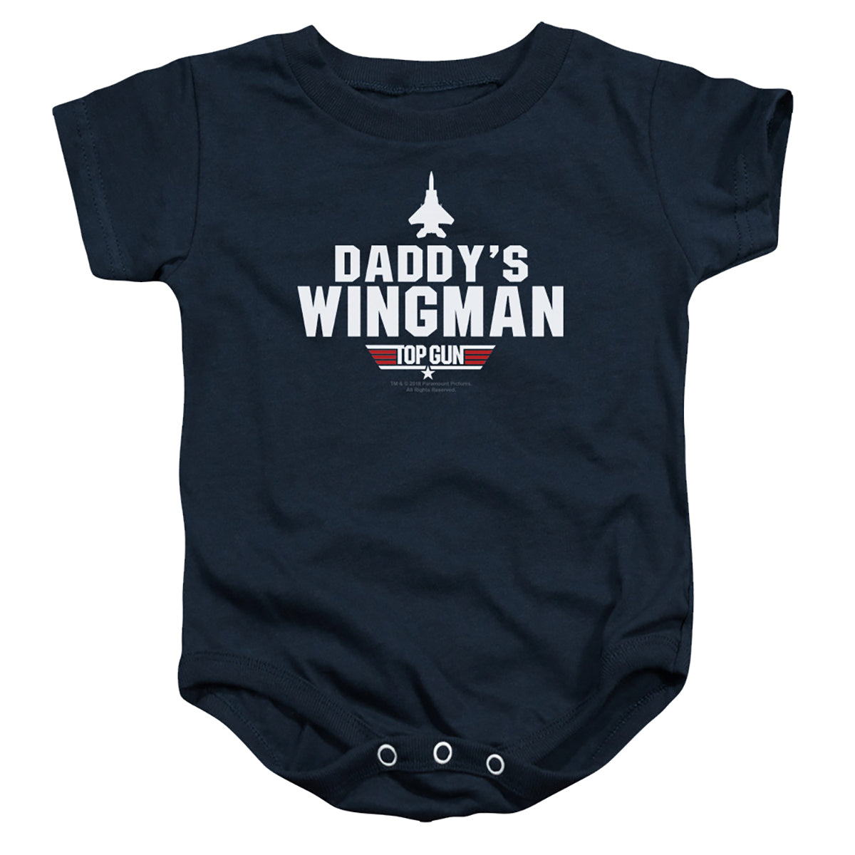 TOP GUN/DADDYS WINGMAN - INFANT SNAPSUIT - NAVY
