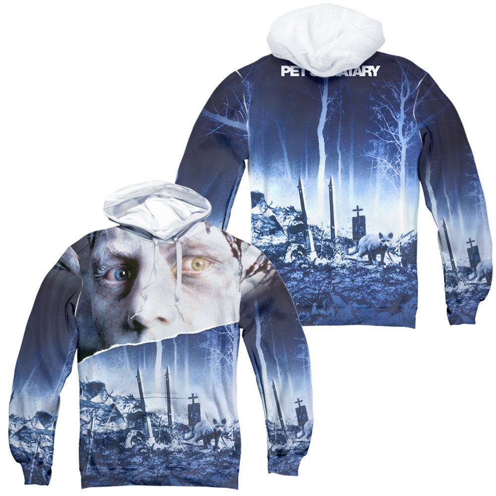 PET SEMATARY/POSTER (FRONT/BACK PRINT) - ADULT POLY PULLOVER HOODIE - MULTI