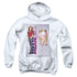 MEAN GIRLS/POSTER ART - YOUTH PULLOVER HOODIE - WHITE