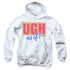 CLUELESS/UGH AS IF - YOUTH PULLOVER HOODIE - WHITE