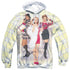 CLUELESS/CLUELESS PLAID (FRONT/BACK PRINT) - ADULT POLY PULLOVER HOODIE - MULTI