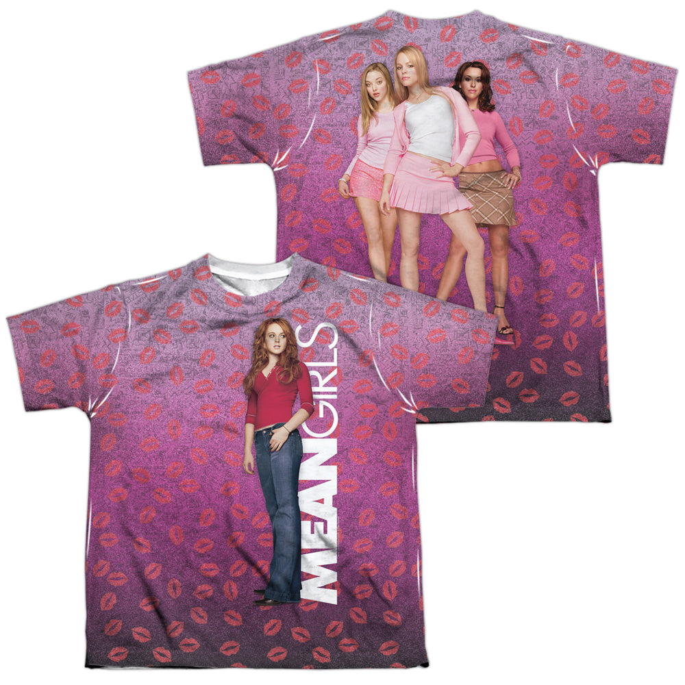 MEAN GIRLS/MEAN GIRLS (FRONT/BACK PRINT) - S/S YOUTH POLY CREW - MULTI