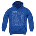 TOP GUN/SCHEMATIC - YOUTH PULLOVER HOODIE - ROYAL BLUE