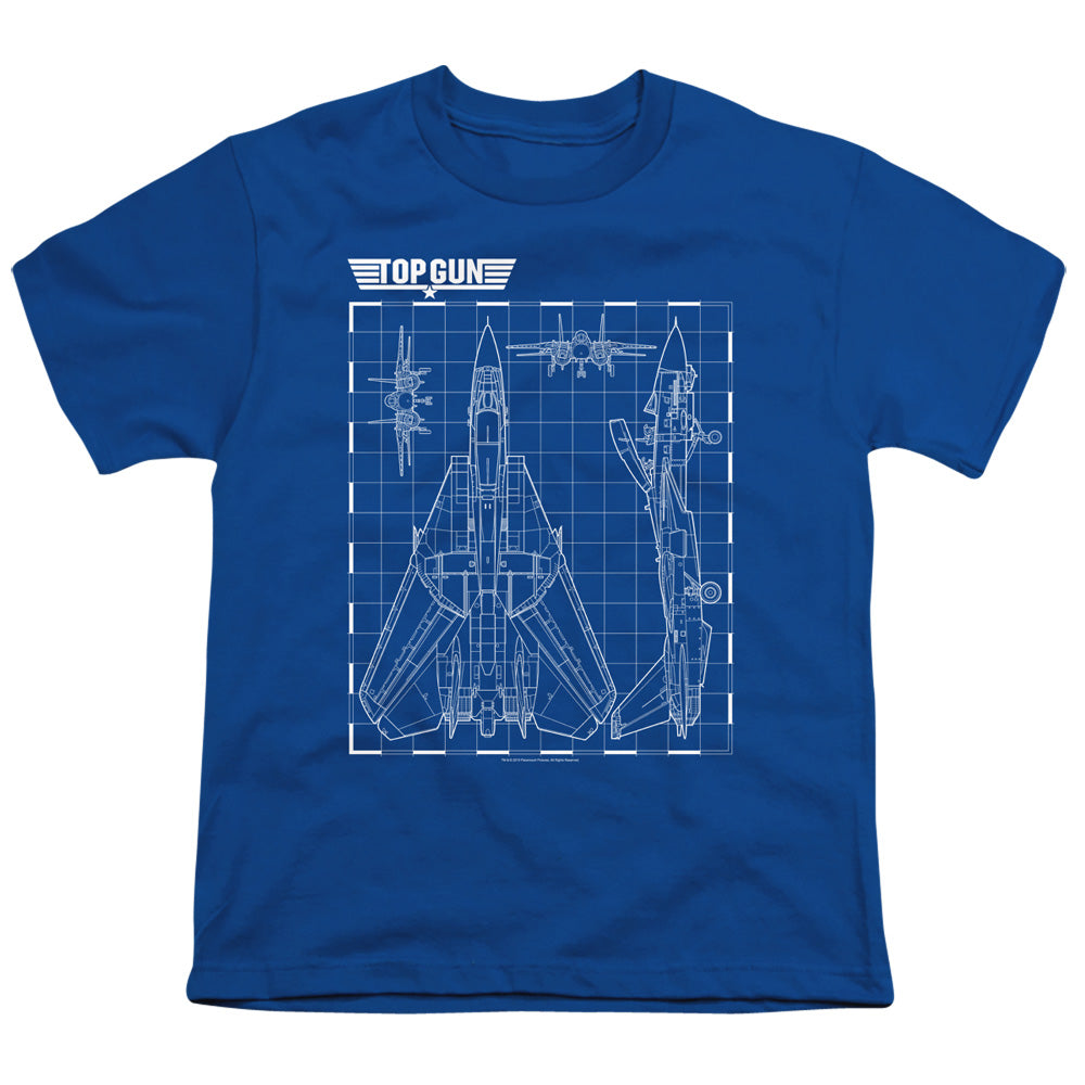 TOP GUN/SCHEMATIC - S/S YOUTH 18/1 - ROYAL BLUE