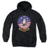 TOP GUN/TOMCAT SIGIL - YOUTH PULLOVER HOODIE - BLACK