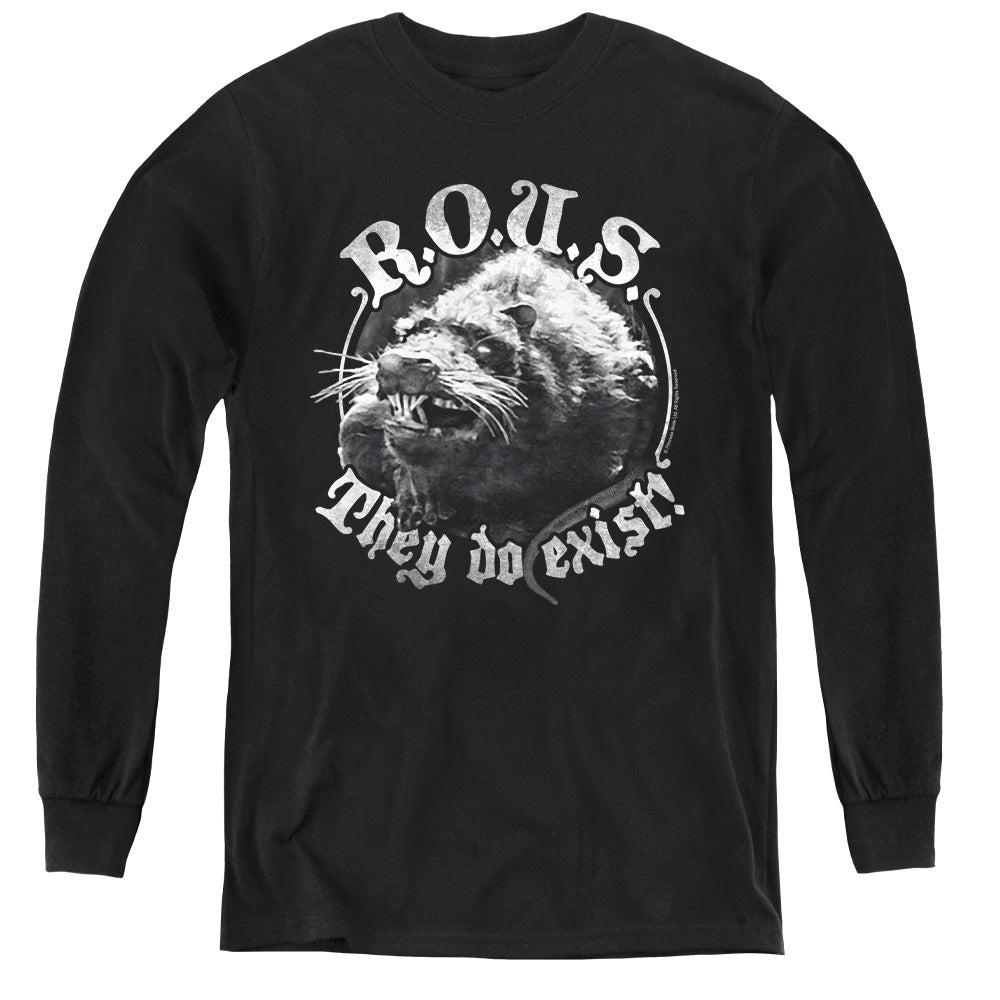 PRINCESS BRIDE/THEY DO EXIST - YOUTH LONG SLEEVE TEE - BLACK