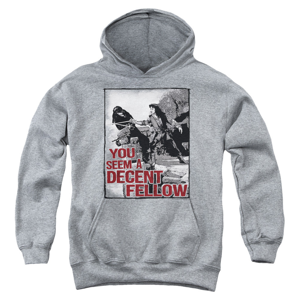 PRINCESS BRIDE/FELLOW - YOUTH PULLOVER HOODIE - ATHLETIC HEATHER