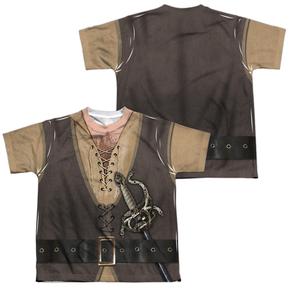 PRINCESS BRIDE/MONTOYA COSTUME (FRONT/BACK PRINT) - S/S YOUTH POLY CREW - MULTI