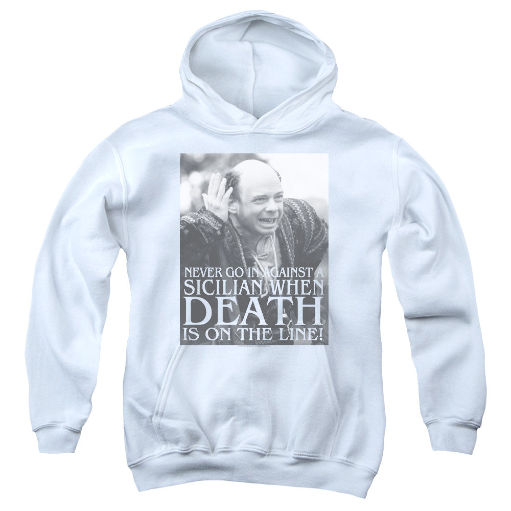 PRINCESS BRIDE/SICILIAN - YOUTH PULLOVER HOODIE - WHITE