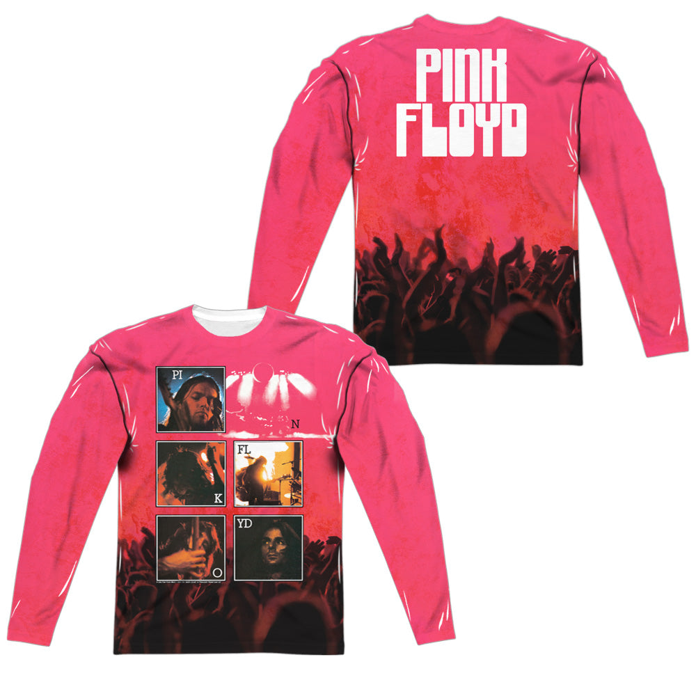 PINK FLOYD/LIVE (FRONT/BACK PRINT) - L/S ADULT POLY CREW  - MULTI