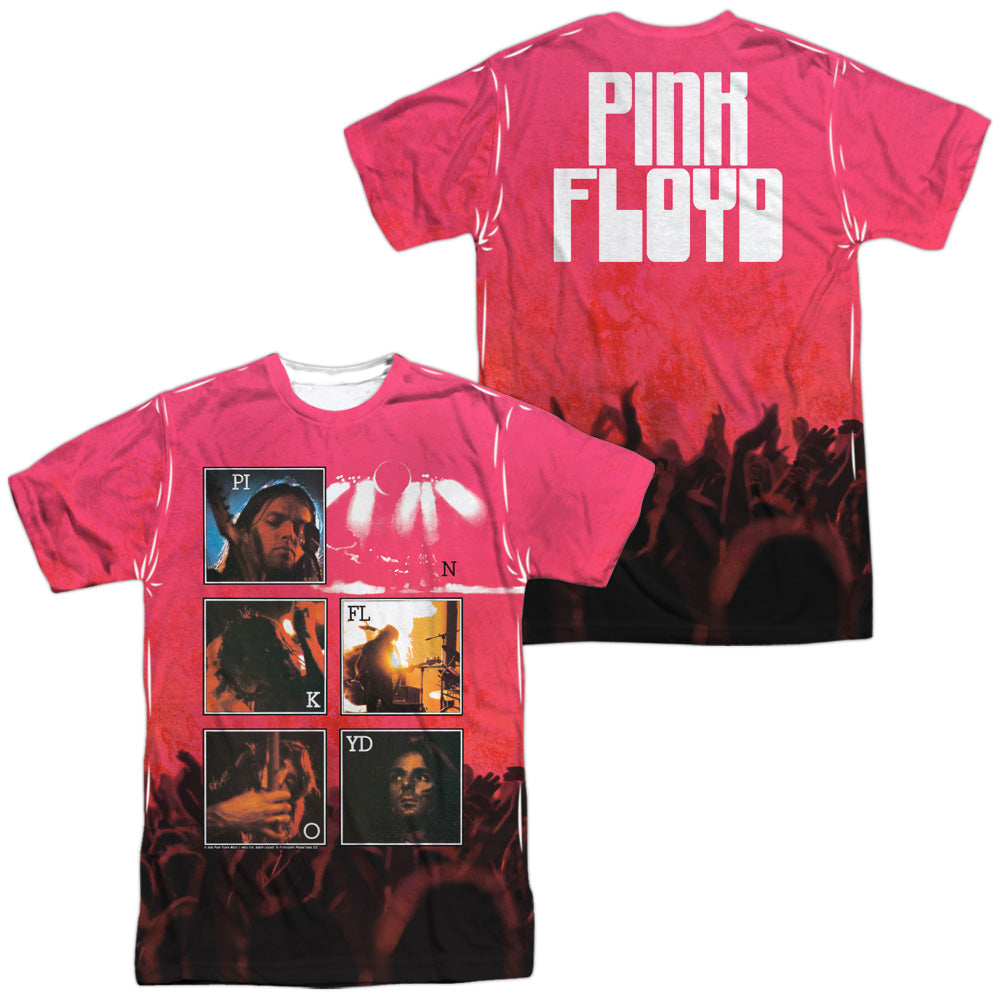 PINK FLOYD/LIVE (FRONT/BACK PRINT) - S/S ADULT POLY CREW - MULTI