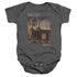PINK FLOYD/FADED ANIMALS - INFANT SNAPSUIT - CHARCOAL
