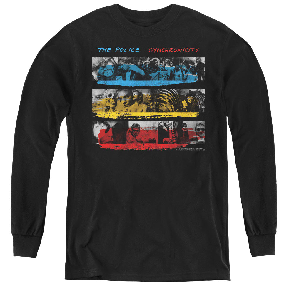 THE POLICE/SYNCRONICITY - YOUTH LONG SLEEVE TEE - BLACK