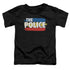 THE POLICE/THREE STRIPES LOGO - S/S TODDLER TEE - BLACK