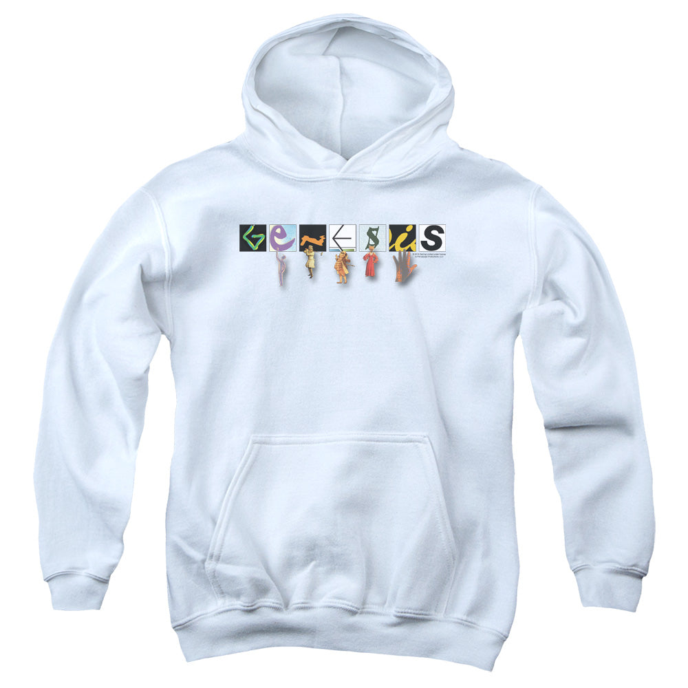 GENESIS/NEW LOGO - YOUTH PULLOVER HOODIE - WHITE
