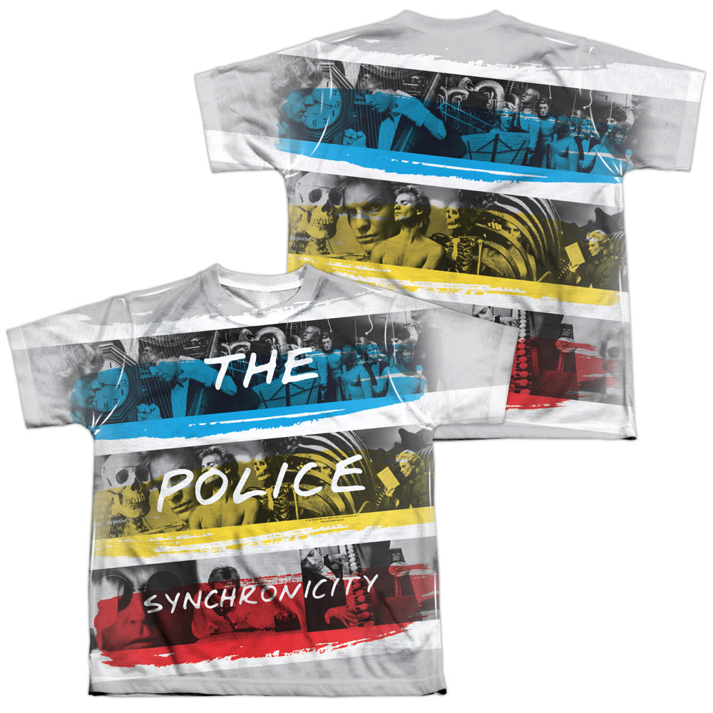 THE POLICE/SYNCHRONICITY (FRONT/BACK PRINT) - S/S YOUTH POLY CREW - MULTI