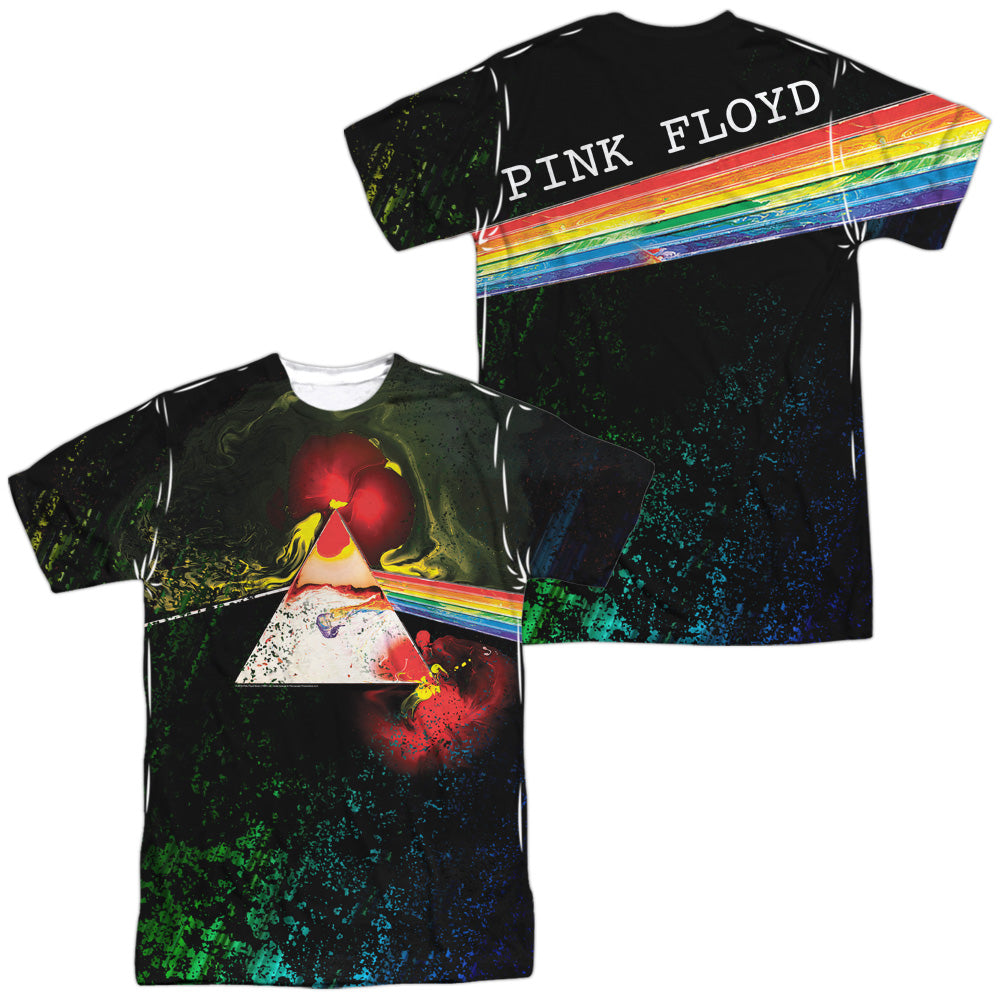 PINK FLOYD/DARK SIDE OF THE MOON (FRONT/BACK PRINT) - S/S ADULT POLY CREW - MULTI