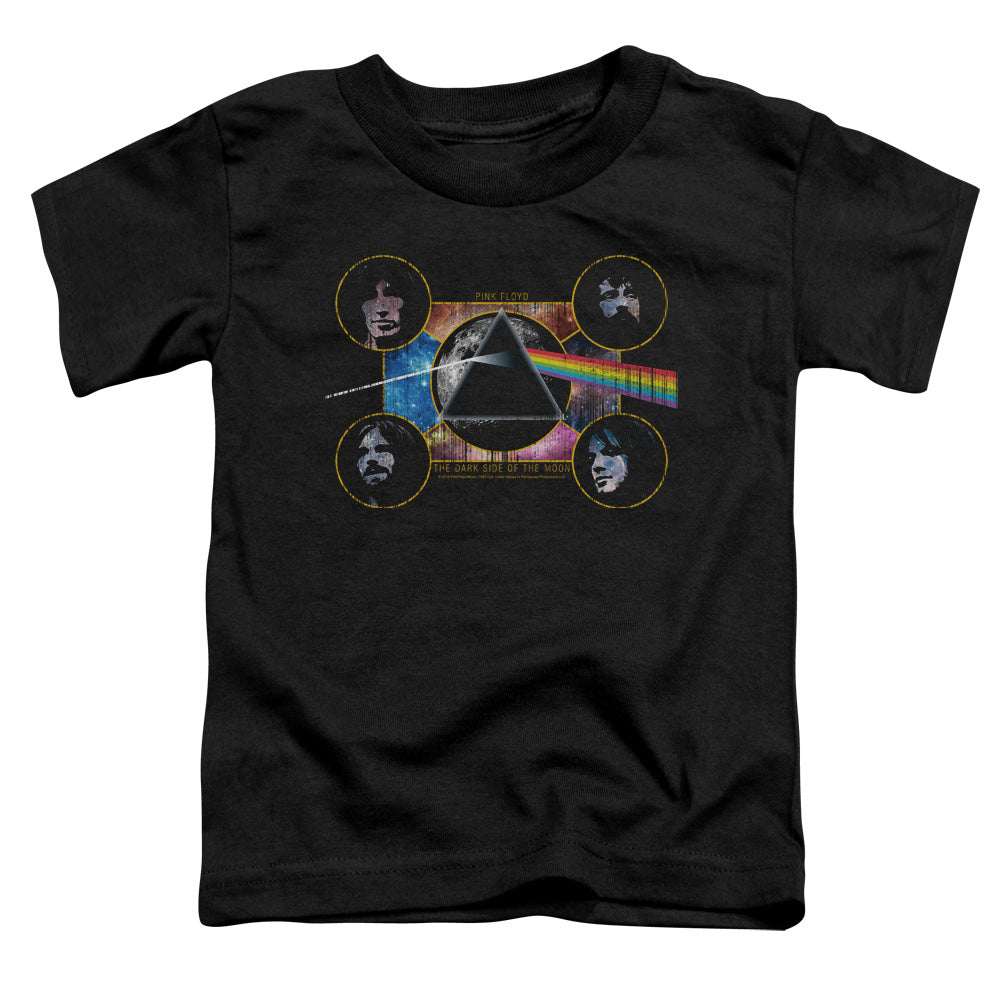 PINK FLOYD/DARK SIDE HEADS - S/S TODDLER TEE - BLACK