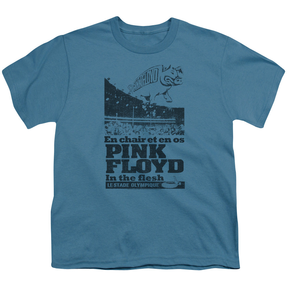 PINK FLOYD/IN THE FLESH - S/S YOUTH 18/1 - SLATE