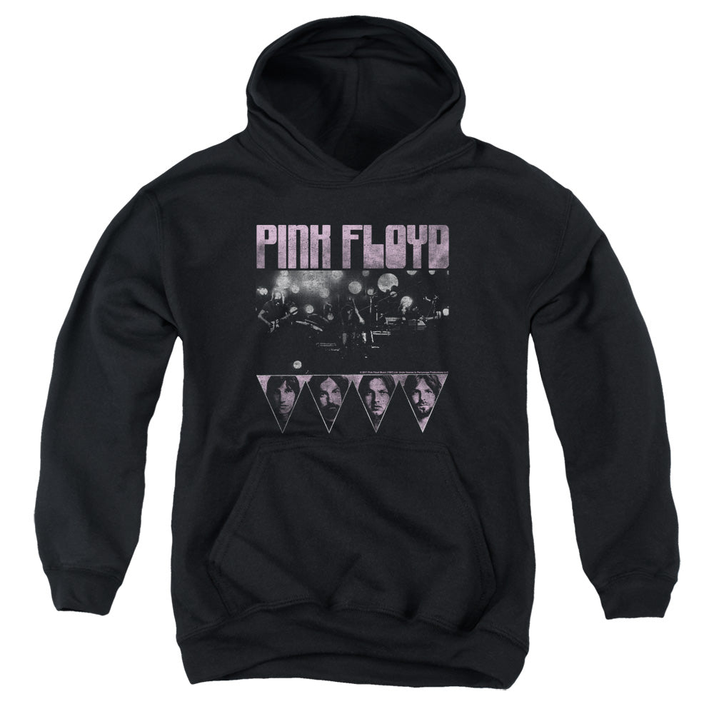 PINK FLOYD/PINK FOUR - YOUTH PULLOVER HOODIE - BLACK