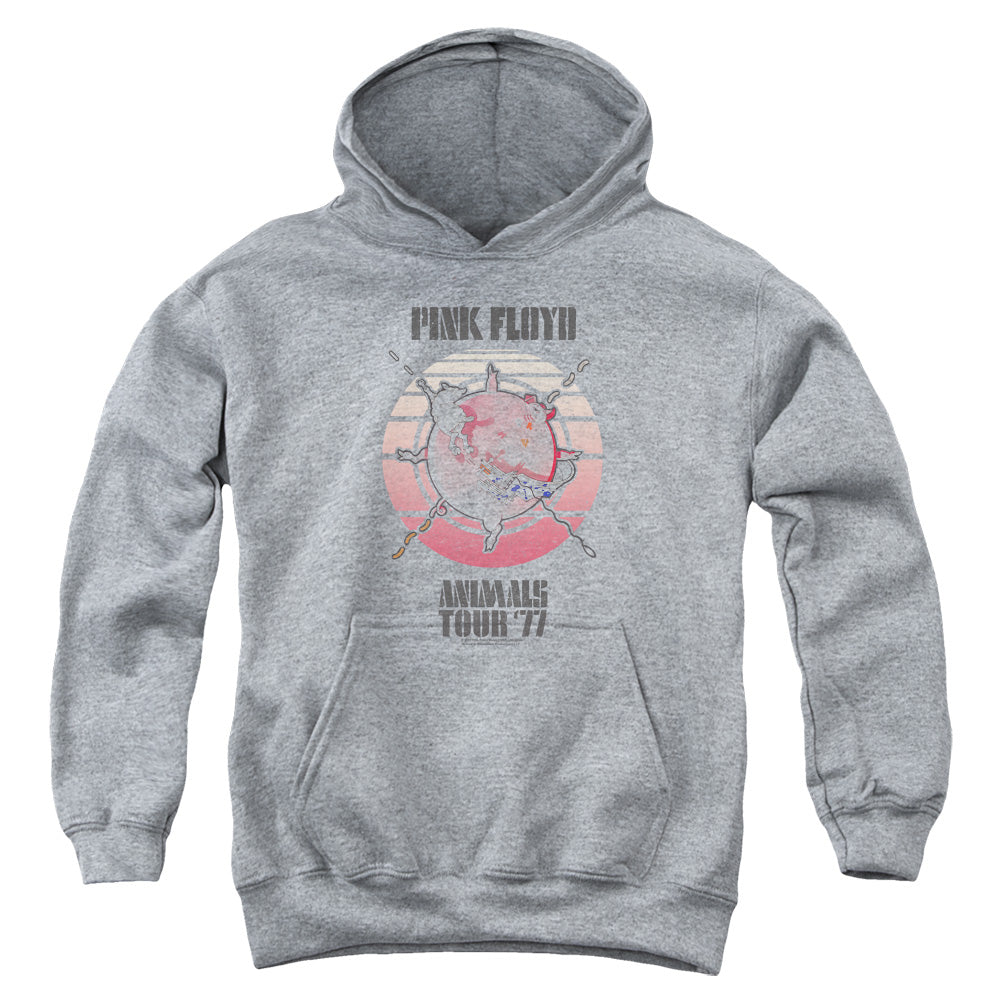 PINK FLOYD/ANIMALS TOUR 77 - YOUTH PULLOVER HOODIE - ATHLETIC HEATHER