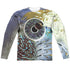 PINK FLOYD/PULSE (FRONT/BACK PRINT) - L/S ADULT POLY CREW  - MULTI